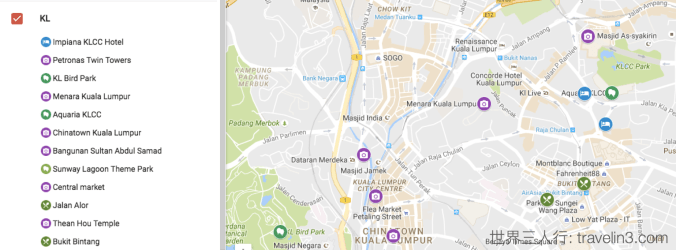 kuala lumpur - my map